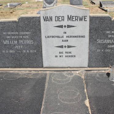 MERWE Willem Petrus, van der 1903-1976 &amp; Susanna Maria 1907-1993
