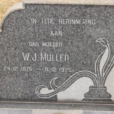 MULLER W.J. 1896-1975