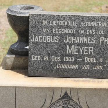 MEYER Jacobus Johannes Philippus 1903-1958