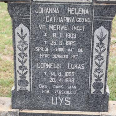 MERWE, van der :: UYS :: NEL