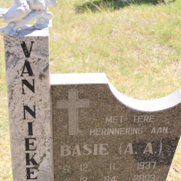 NIEKERK A.A., van 1937-2003