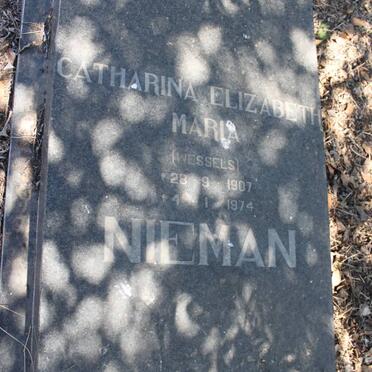 NIEMAN Catharina Elizabeth nee WESSELS 1907-1974