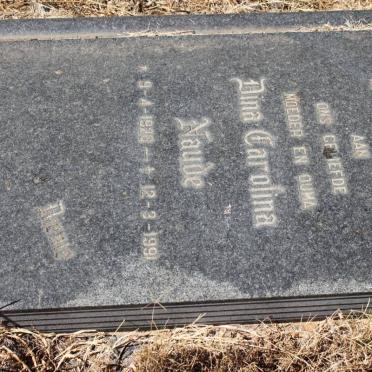 NAUDE Dina Carolina 1928-1991