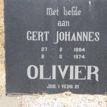OLIVIER Gert Johannes 1884-1974