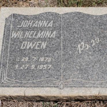 OWEN Johanna Wilhelmina 1875-1957