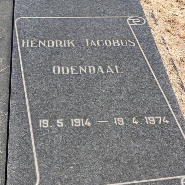 ODENDAAL Hendrik Jacobus 1914-1974
