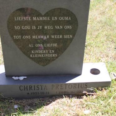 PRETORIUS Christa 1951-2000