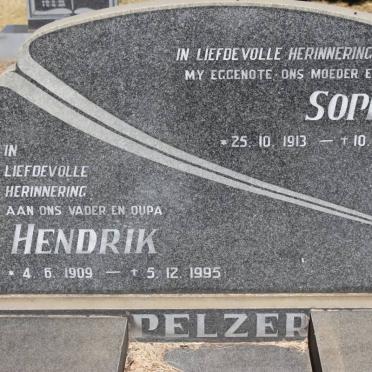 PELZER Hendrik 1909-1995 &amp; Sophia 1913-1979