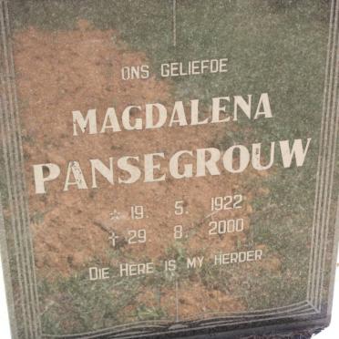 PANSEGROUW Magdalena 1922-2000