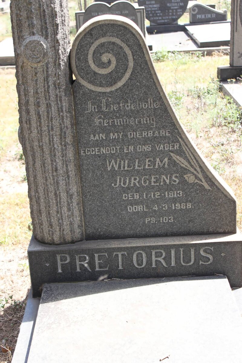 PRETORIUS Willem Jurgens 1913-1968