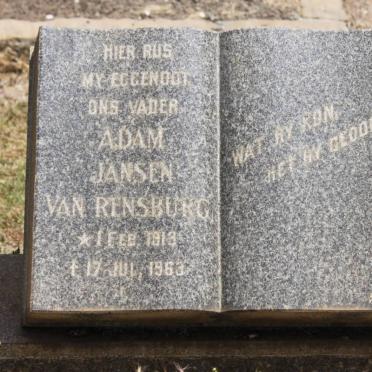 RENSBURG Adam, Jansen van 1913-1963