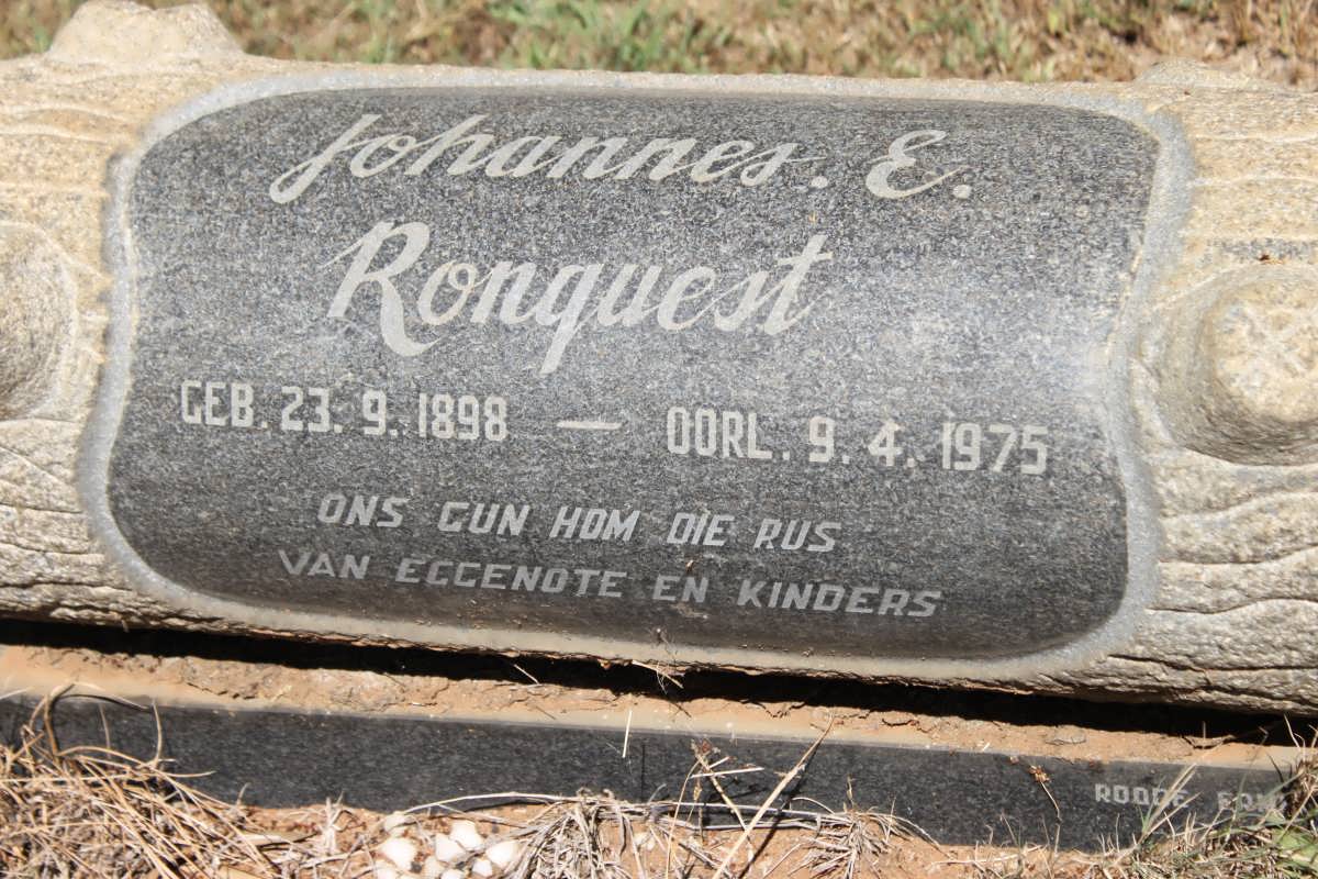 RONQUEST Johannes E. 1898-1975