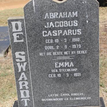 SWART Abraham Jacobus Casparus 1910-1979 &amp; Emma STEENKAMP 1921-
