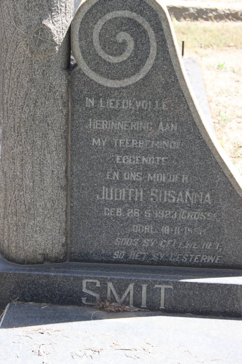 SMIT Judith Susanna geb CROSSE 1923-1969