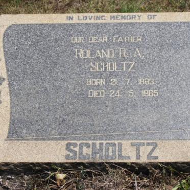 SCHOLTZ Roland R.A. 1883-1965