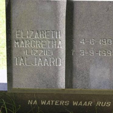 TALJAARD Elizabeth Margretha 1905-1999