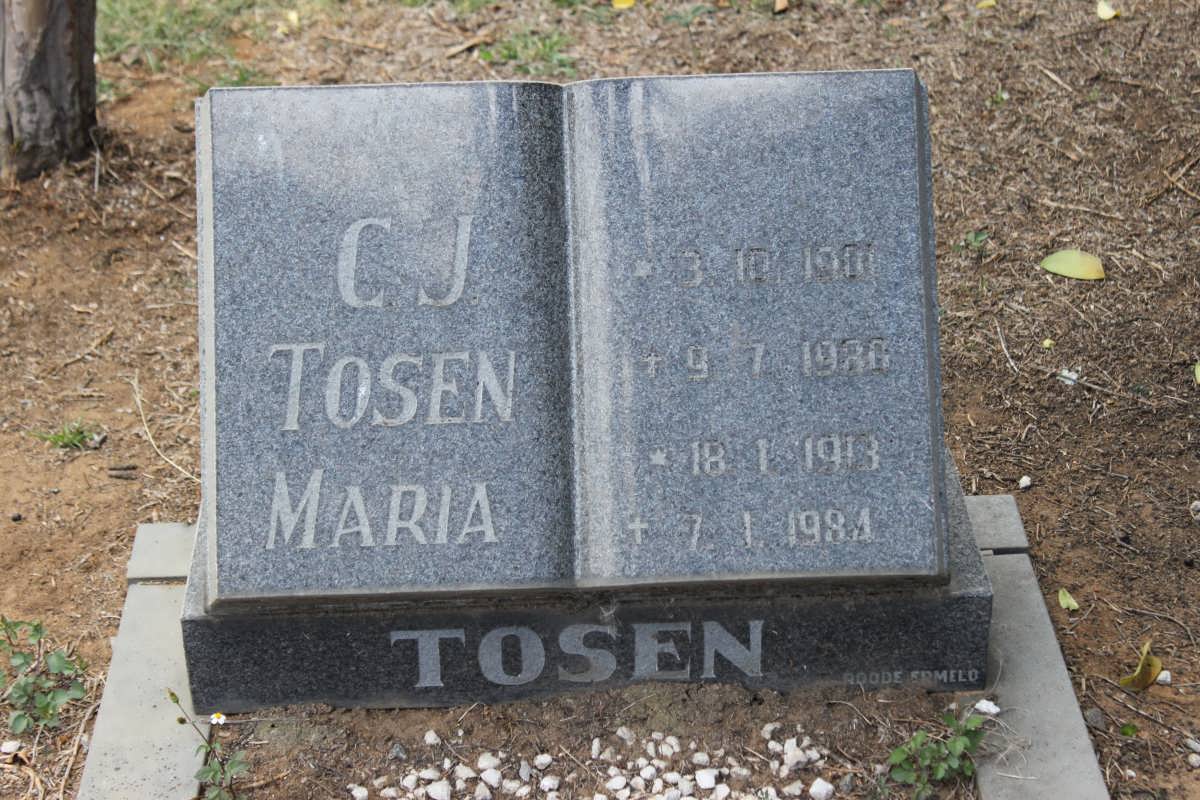 TOSEN C.J. 1910-1980 &amp; Maria 1913-1984