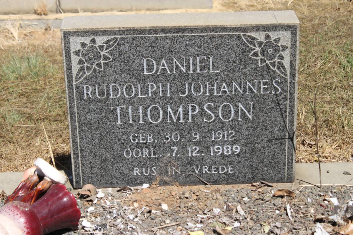 THOMPSON Daniel Rudolph Johannes 1912-1989