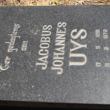 UYS Jacobus Johannes 1891-1972
