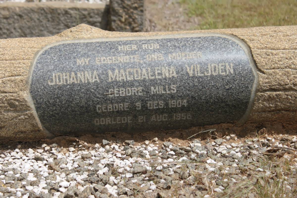VILJOEN Johanna Magdalena geb MILLS 1904-1958