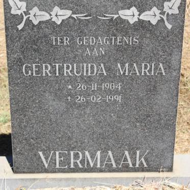 VERMAAK Gertruida Maria 1904-1991