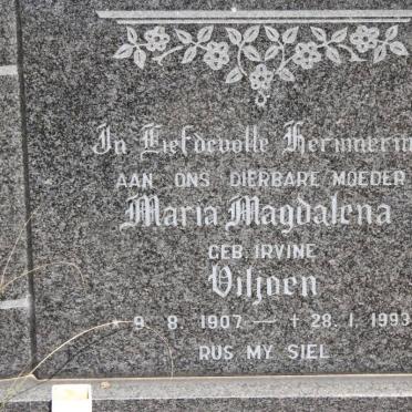 VILJOEN Maria Magdalena nee IRVINE 1907-1993