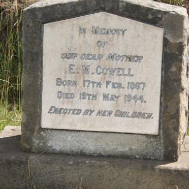 COWELL E.M. 1867-1944