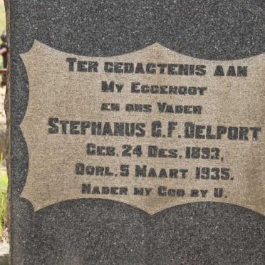 DELPORT Stephanus G.F. 1893-1935