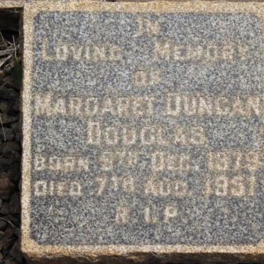 DOUGLAS Margaret Duncan 1879-1951