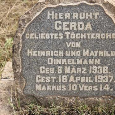 DINKELMANN Gerda 1936-1937