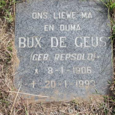 GEUS Bux, de nee REPSOLD 1906-1993