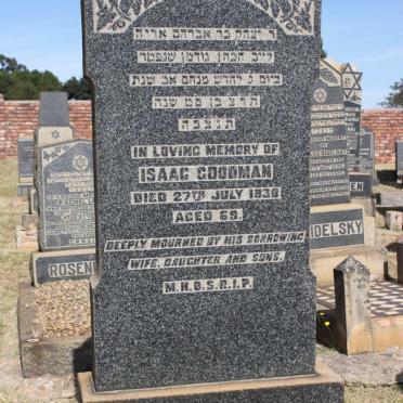 GOODMAN Isaac  -193?