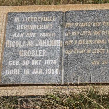 GROBLER Nicolaas Johannes 1874-1950