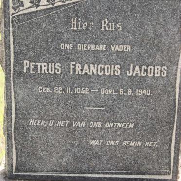 JACOBS Petrus Francois 1852-1940