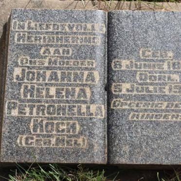 KOCH Johanna Helena Petronella geb NEL 1872-1945