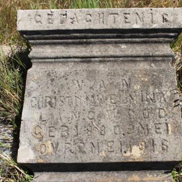 LANGWOOD Christina Welmina 1880-1915