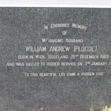 ? William Andrew 1909-1950