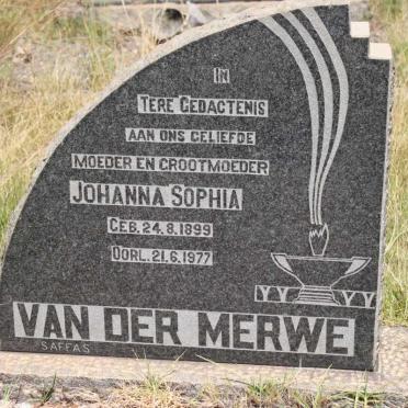 MERWE Johanna Sophia, van der 1899-1977
