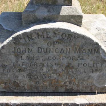 MANN John Duncan -190?