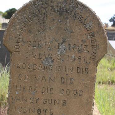 MERWE Johannes Loduwiks, van der 1888-1941