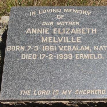 MELVILLE Annie Elizabeth 1861-1939