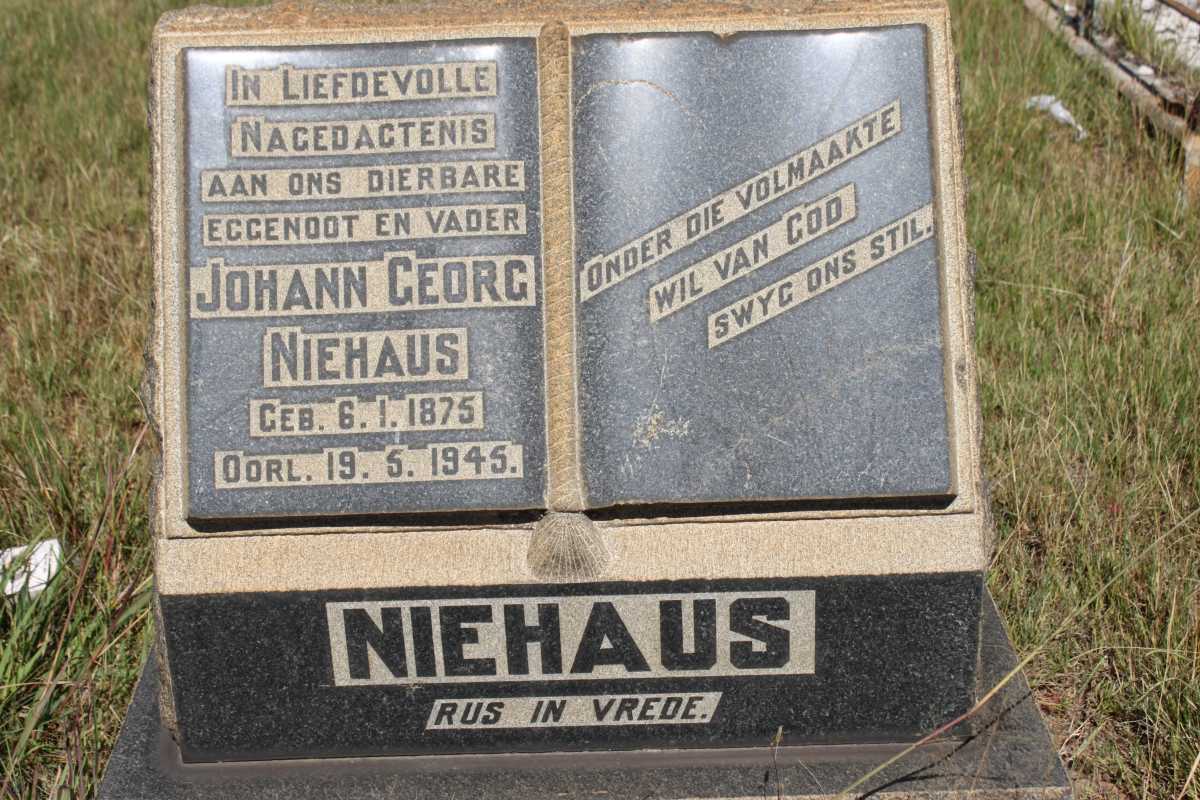NIEHAUS Johann Georg 1875-1945