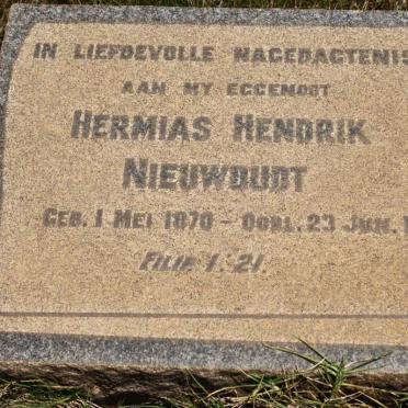 NIEUWOUDT Hermias Hendrik 1870-1952