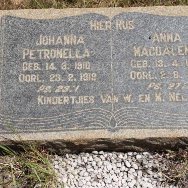 NEL Johanna Petronella 1910-1919 :: NEL Anna Magdalena 1918-1918