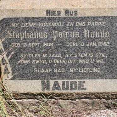 NAUDE Stephanus Petrus 1908-1952