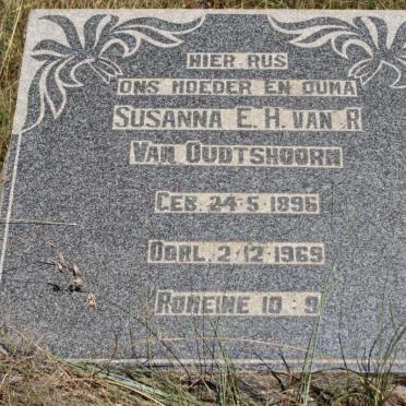 OUDTSHOORN Susanna E.H., van R. van 1896-1969