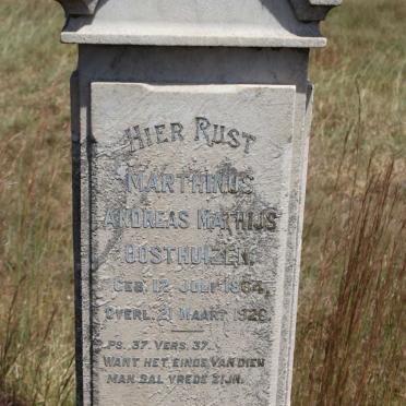 OOSTHUIZEN Marthinus Andreas Mathijs 1864-1926