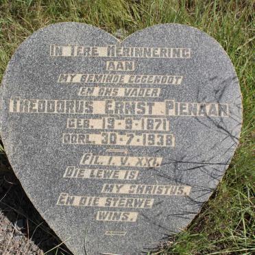 PIENAAR  Theodorus Ernst 1871-1938