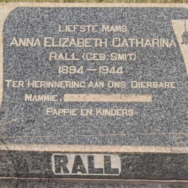 RALL Anna Elizbath Catharina geb SMIT 1894-1944