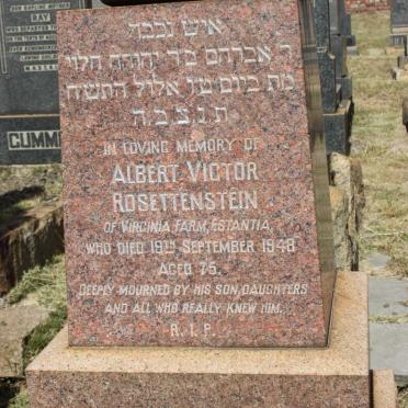 ROSETTENSTEIN Albert Victor -1948